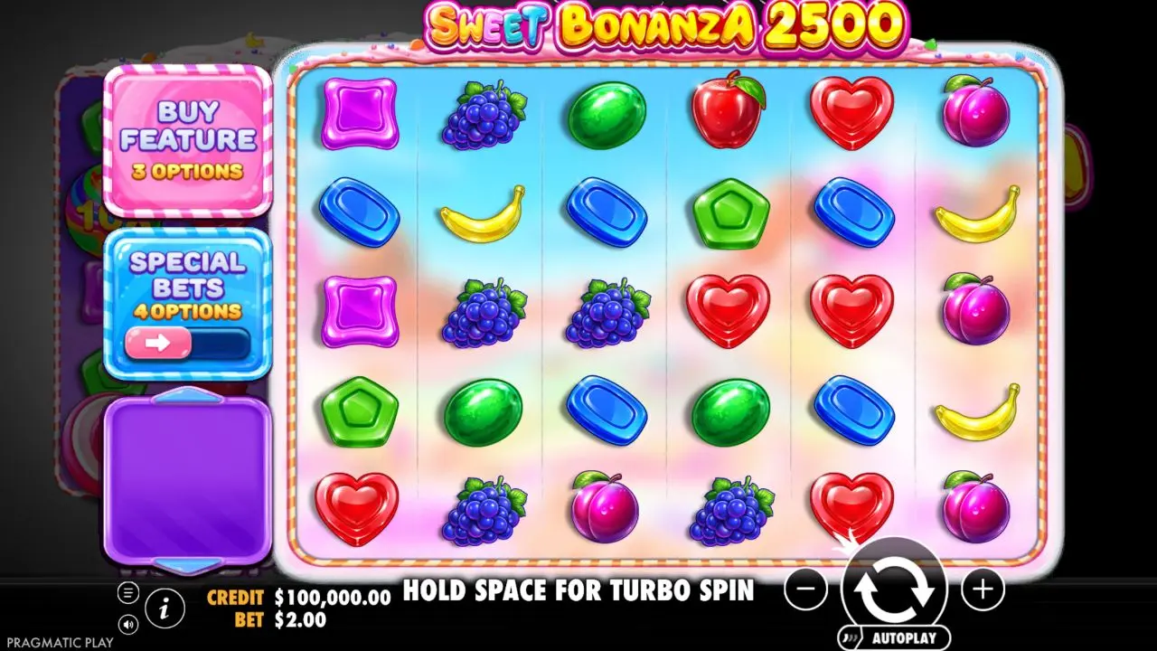 Sweet Bonanza 2500官方免費試玩主畫面